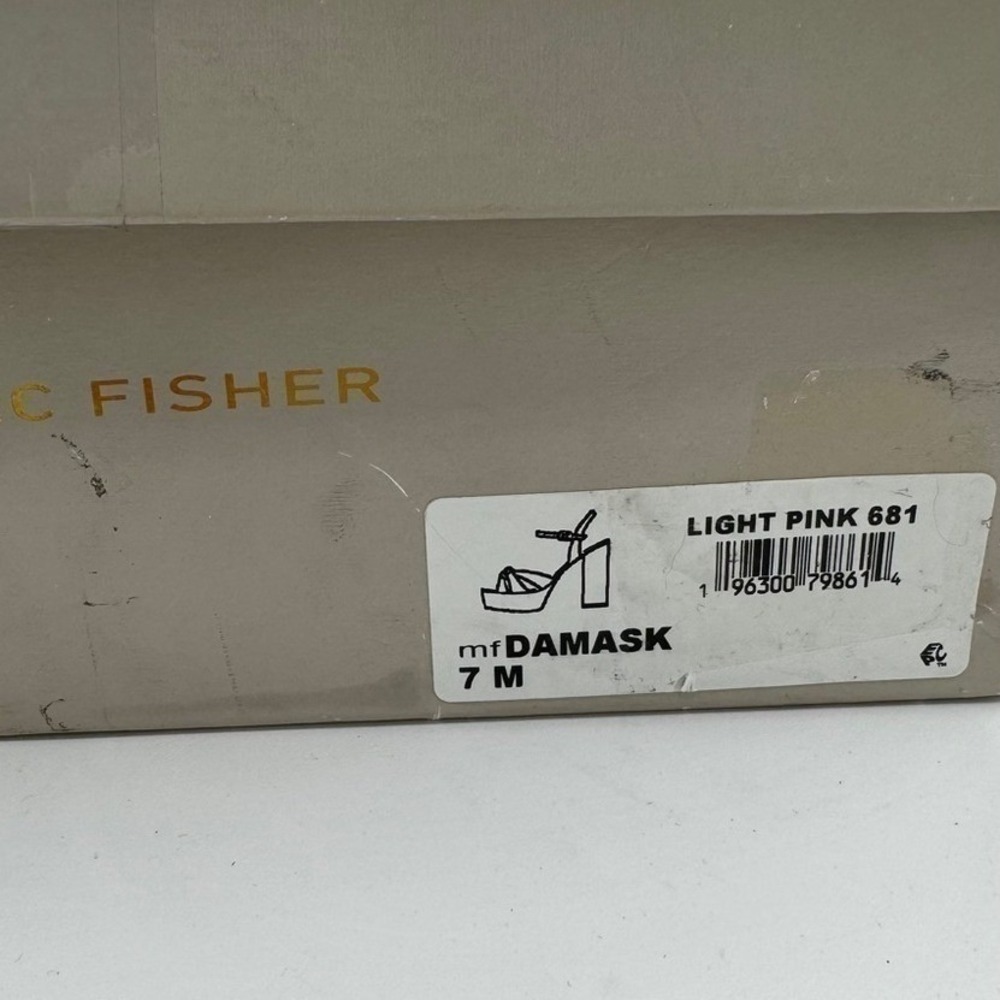 Marc Fisher Damask Light Pink Platform Block Heel Sandals 7 NWT MSRP $150 - Picture 8 of 9